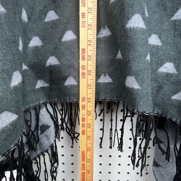 Millibon USA Shawl Scarf Aztec Print Soft Black And Grey - Picture 5 of 6